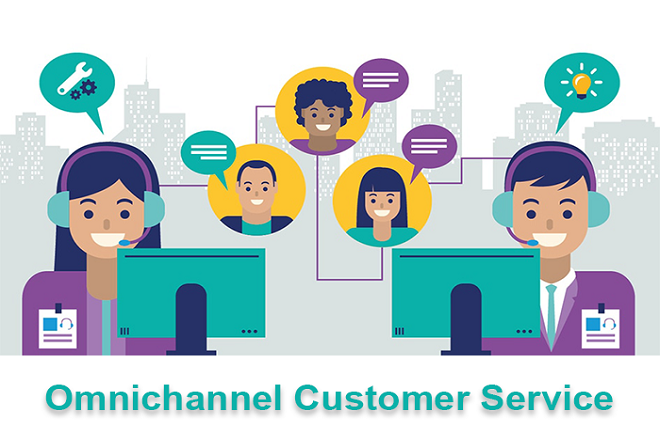 This image show omnichannel customer services